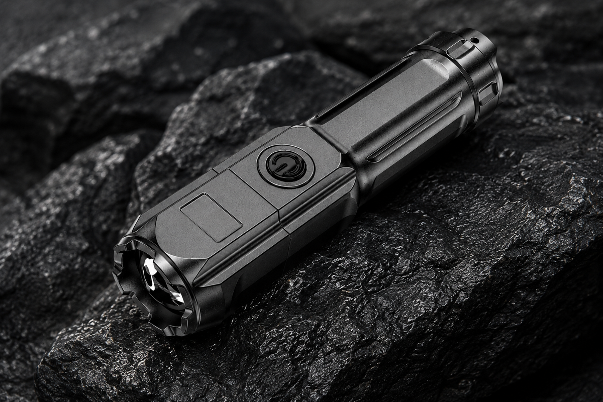 100000 Lumen Tactical USB Rechargeable LED Flashlight